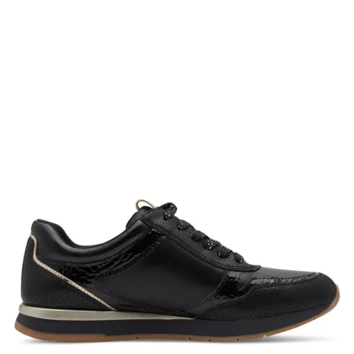Tamaris  Női sneaker cipzárral fekete