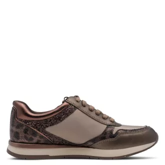 Tamaris  Női sneaker cipzárral taupe