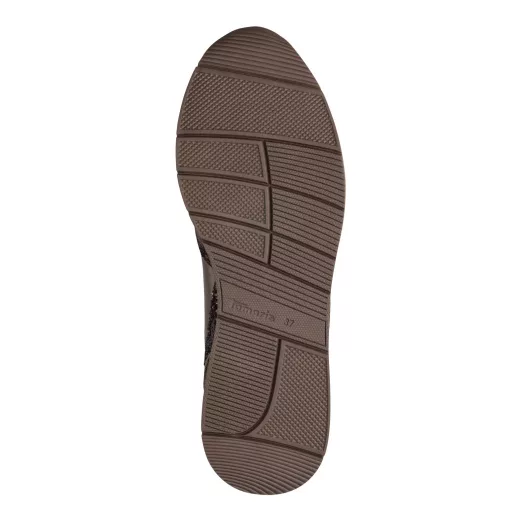Tamaris  Női sneaker cipzárral taupe