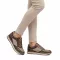 Tamaris  Női sneaker cipzárral taupe
