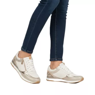 Tamaris  Fehér vegán női sneaker cipzárral