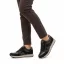 Tamaris Amara női sneaker cipzárral – fekete/barna