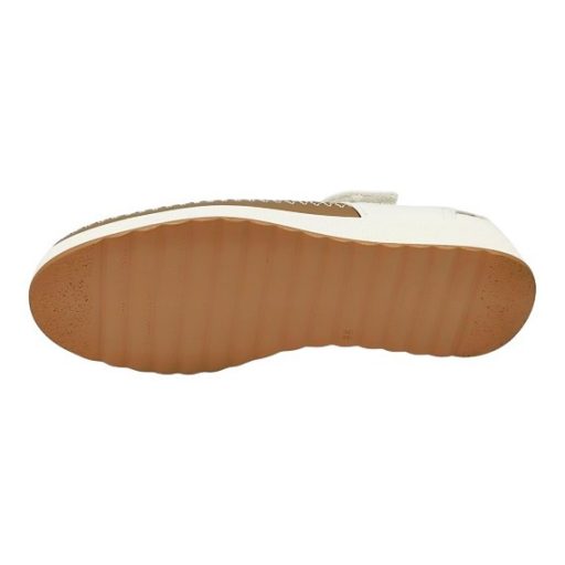 ANITA Női pántos félcipő bőr talpbetéttel fehér