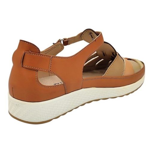 ANNARÓZA fonott női pántos nyári cipő – barna, kényelmes, szellős