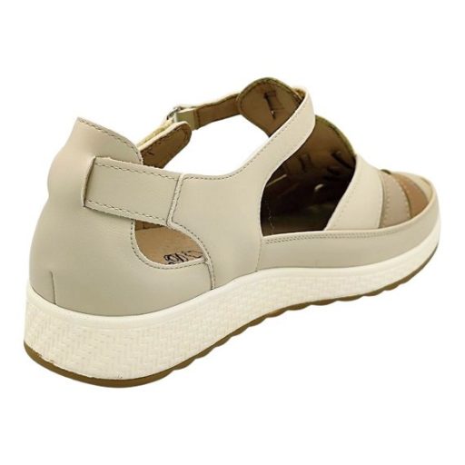 ANNARÓZA fonott női pántos nyári cipő – beige, kényelmes, szellős