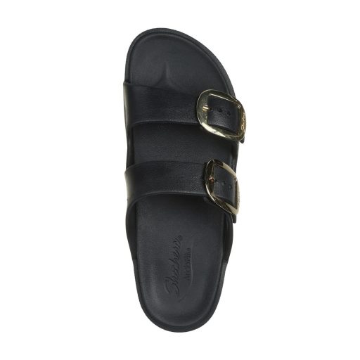 Skechers Foamies Arch Fit | EVA Skechers női papucs fekete-arany csatos