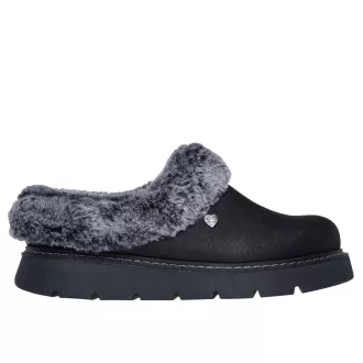   Skechers memory foam női papucscipő fekete | Keepsakes lite cozy blend