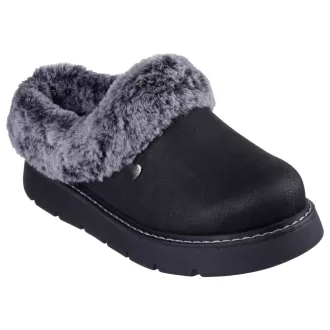   Skechers memory foam női papucscipő fekete | Keepsakes lite cozy blend