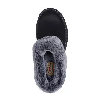   Skechers memory foam női papucscipő fekete | Keepsakes lite cozy blend
