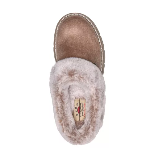 Skechers memory foam női papucscipő barna | Keepsakes lite cozy blend