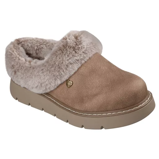 Skechers memory foam női papucscipő barna | Keepsakes lite cozy blend