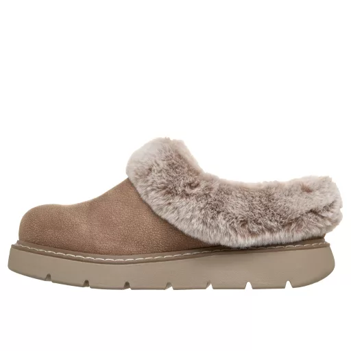 Skechers memory foam női papucscipő barna | Keepsakes lite cozy blend