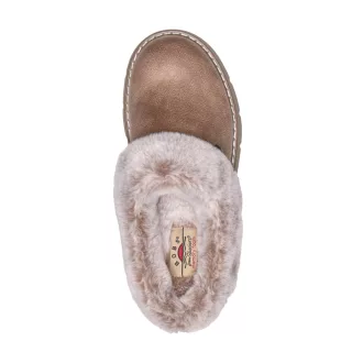   Skechers memory foam női papucscipő barna | Keepsakes lite cozy blend