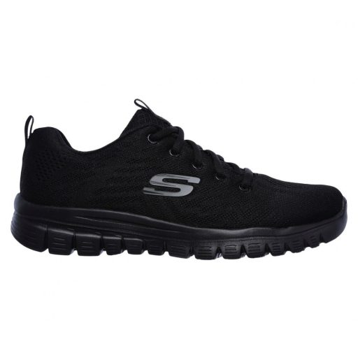 Skechers női sportcipő fekete memóriahabos talpbetéttel | GRACEFUL - GET CONNECTED  BLACK