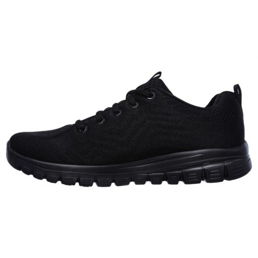 Skechers női sportcipő fekete memóriahabos talpbetéttel | GRACEFUL - GET CONNECTED  BLACK
