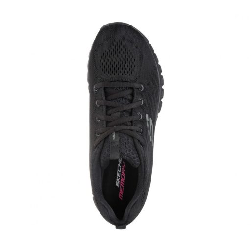 Skechers női sportcipő fekete memóriahabos talpbetéttel | GRACEFUL - GET CONNECTED  BLACK