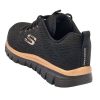 Skechers női sportcipő fekete-rose gold memóriahabos talpbetéttel | GRACEFUL - GET CONNECTED  BLACK/ROSE GOLD