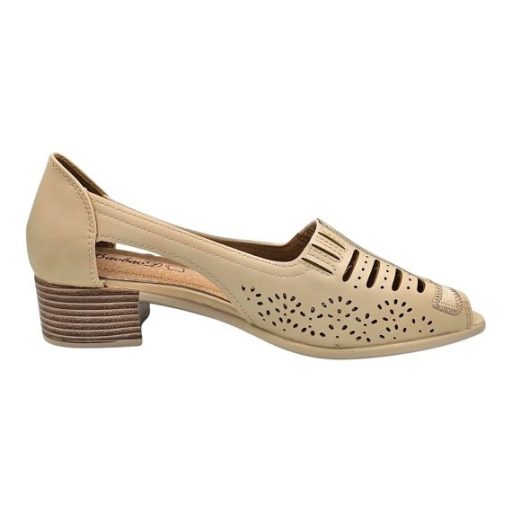 AMÁLIA női kényelmi nyitott cipő – bézs