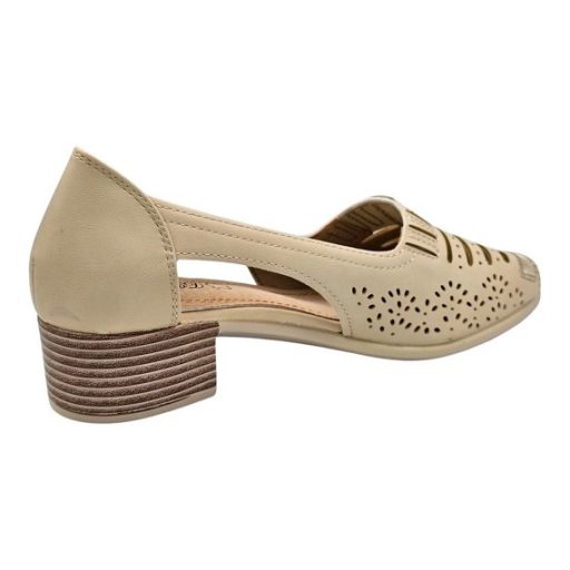 AMÁLIA női kényelmi nyitott cipő – bézs