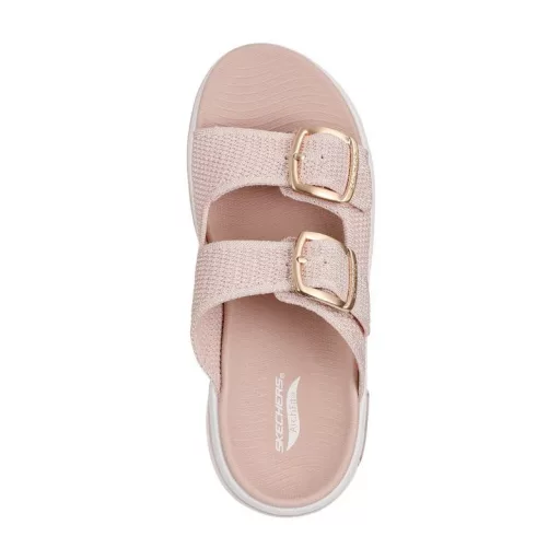 Skechers Arch Fit  | Dupla csatos női Skechers papucs halvány rózsaszín