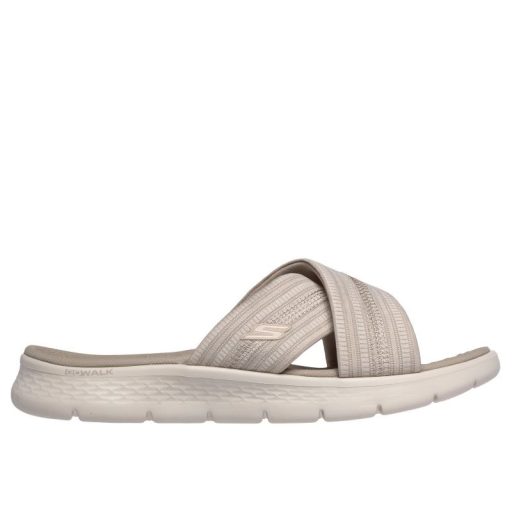 Skechers Go Walk Flex | Keresztpántos Skechers női papucs taupe