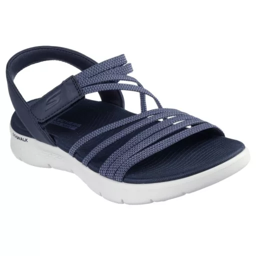 Skechers Go Walk Flex|  Női  elasztikus pántos szandál kék
