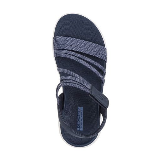 Skechers Go Walk Flex|  Női  elasztikus pántos szandál kék