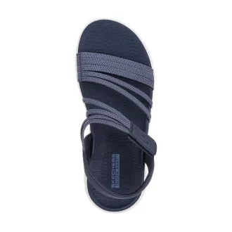   Skechers Go Walk Flex|  Női  elasztikus pántos szandál kék