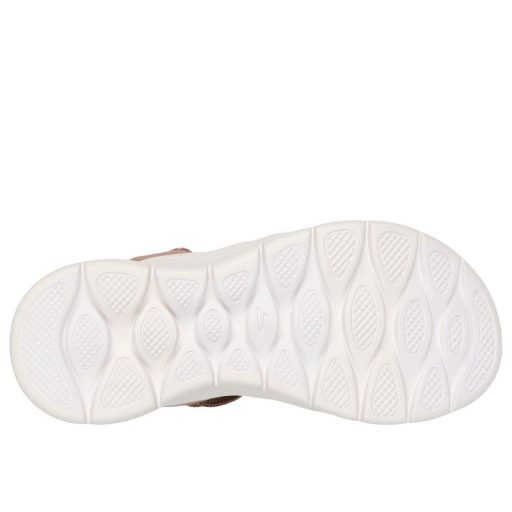 Skechers Go Walk Flex|  Női  elasztikus pántos szandál világosbarna