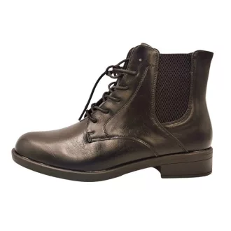   VIBE elegáns bélelt chelsea bokacsizma, gumibetéttel, cipzárral és fűzővel