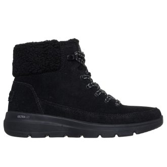 Skechers fekete női velúrbőr bakancs I GLACIAL ULTRA  Skechers fekete női velúrbőr bakancs I GLACIAL ULTRA