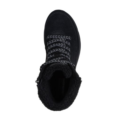  Skechers fekete női velúrbőr bakancs I GLACIAL ULTRA