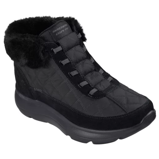 Skechers Hands Free Slip-ins On The Go – Cozy Fit  bélelt női bokacipő fekete