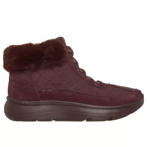 Skechers Hands Free Slip-ins On The Go – Cozy Fit  bélelt női bokacipő burgundi