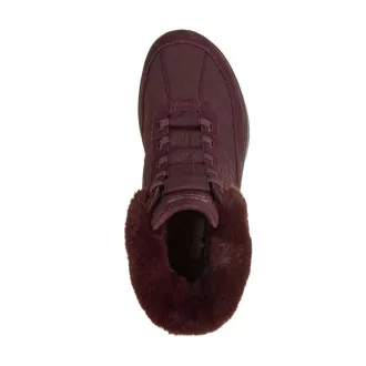   Skechers Hands Free Slip-ins On The Go – Cozy Fit  bélelt női bokacipő burgundi