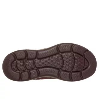   Skechers Hands Free Slip-ins On The Go – Cozy Fit  bélelt női bokacipő burgundi