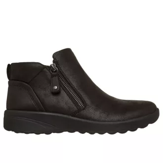   SKECHERS LOVELY VIBE - Oldalán cipzáras női bokacipő fekete 
