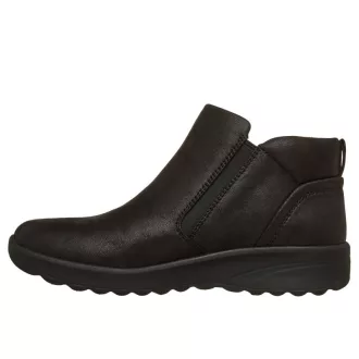   SKECHERS LOVELY VIBE - Oldalán cipzáras női bokacipő fekete 