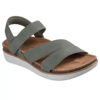   Skechers Lifted Comfort | Skechers női Relaxed Fit szandál olivazöld