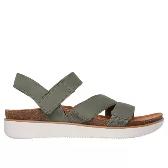   Skechers Lifted Comfort | Skechers női Relaxed Fit szandál olivazöld