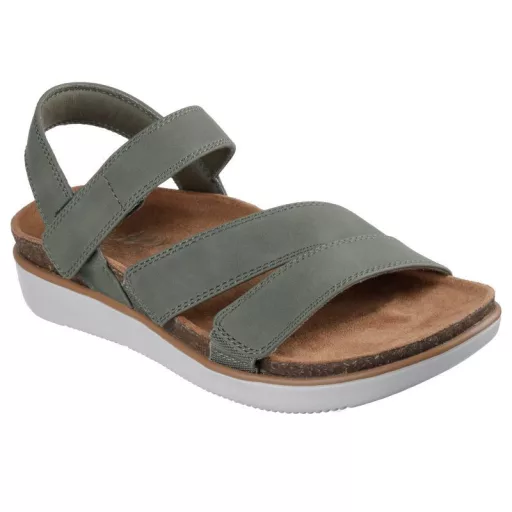 Skechers Lifted Comfort | Skechers női Relaxed Fit szandál olivazöld