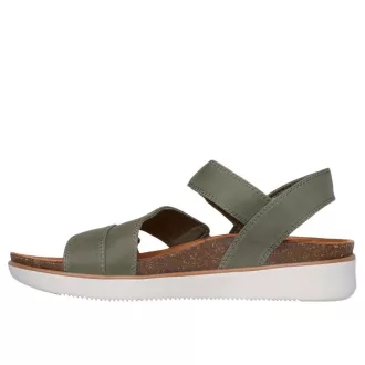   Skechers Lifted Comfort | Skechers női Relaxed Fit szandál olivazöld