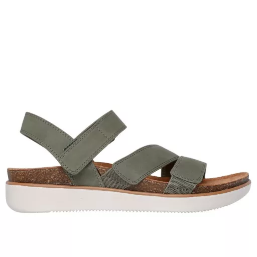 Skechers Lifted Comfort | Skechers női Relaxed Fit szandál olivazöld