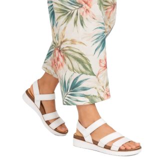   Skechers Lifted Comfort | Skechers női Relaxed Fit szandál fehér