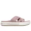 Skechers Arch Fit  | Gumírozott pántos női Skechers papucs párnázott Yoga Foam talpon rózsaszín