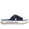 Skechers Arch Fit  | Gumírozott pántos női Skechers papucs párnázott Yoga Foam talpon kék