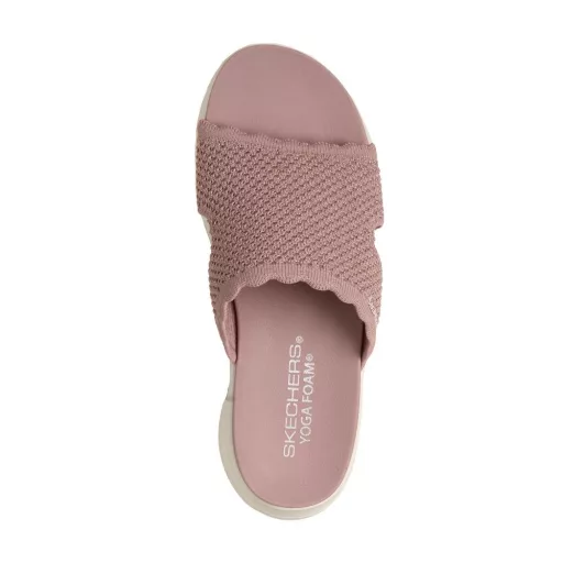 Skechers Ultra Flex 3.0 | Egybefejű női Skechers papucs párnázott Yoga Foam talpon rózsaszin
