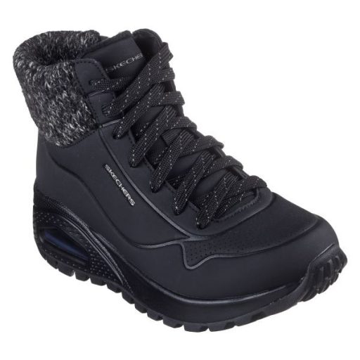 Skechers női Rugged UNO légpárnás bélelt csizma fekete I Darling Daze Black