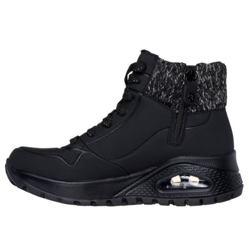 Skechers női Rugged UNO légpárnás bélelt csizma fekete I Darling Daze Black