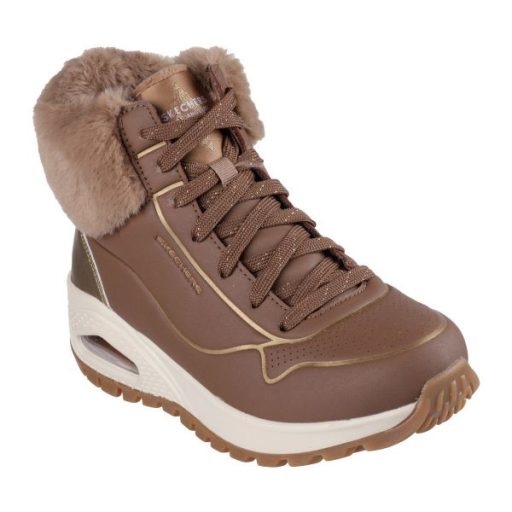  Skechers női Rugged UNO légpárnás bélelt csizma I Taupe